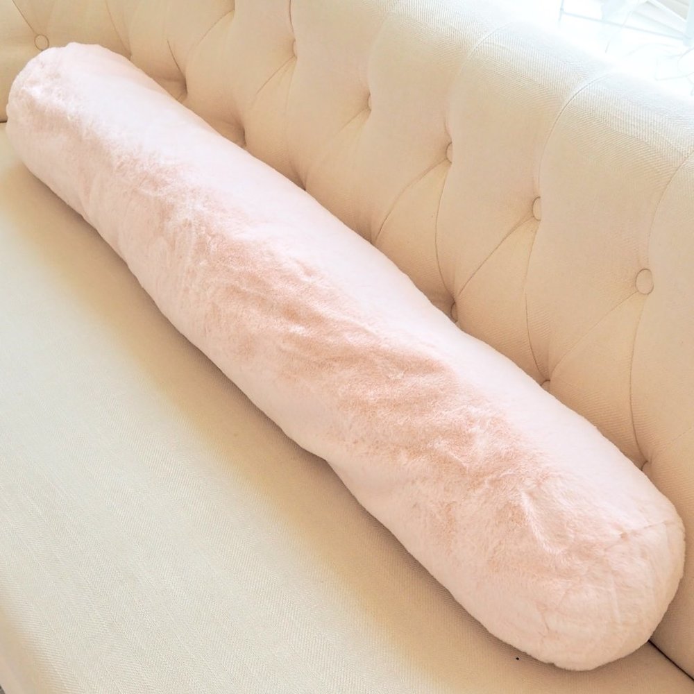 NWT 2 BOLSTER PILLOWS insert+cover machine washabl